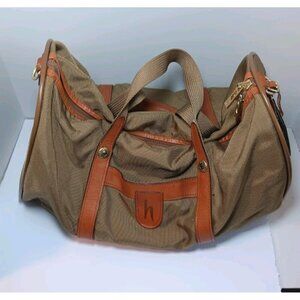 Hartmann Vintage Leather and Nylon Weekender Duffel Bag - Classic Travel Luggage